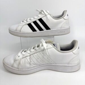 Adidas Grand Court Base 2.0 Men's 7.5 White Black Sneakers EE7904